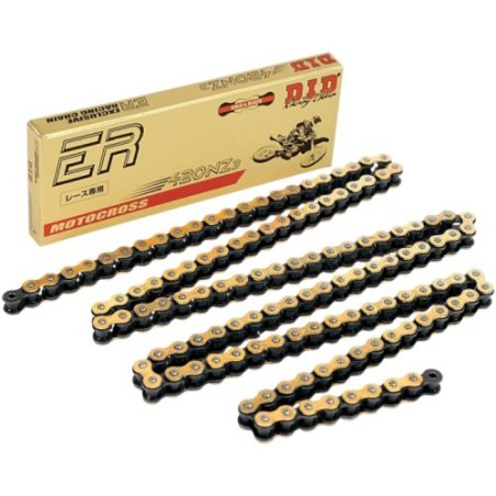 DID 420NZ3G&B-120 ŁAŃCUCH ZŁOTY (120 OGNIW) BEZ O-RINGÓW (OTWARTY + ZAPINKA)
