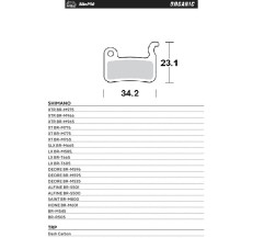 MOTO-MASTER BIKE PRO KLOCKI HAMULCOWE ROWEROWE ORGANICZNE PASUJE DO SHIMANO XTR BR-M975, BR-M966, BR-M965, XT BR-M776, BR-M775, 