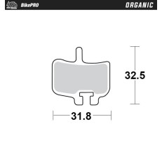 MOTO-MASTER BIKE PRO KLOCKI HAMULCOWE ROWEROWE ORGANICZNE PASUJE DO PROMAX IMPERIAL DX04, HAYES HFX-MAG, HFX-9,MX-1