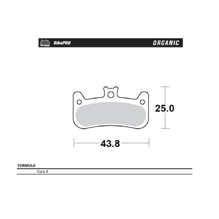 MOTO-MASTER BIKE PRO KLOCKI HAMULCOWE ROWEROWE ORGANICZNE PASUJE DO FORMULA CURA 4