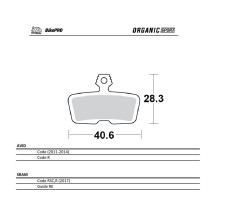 MOTO-MASTER BIKE PRO KLOCKI HAMULCOWE ROWEROWE ORGANICZNE SPORT PASUJE DO AVID CODE (2011-2014) CODE R, SRAM CODE RSC / R (2017)