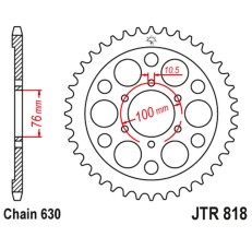 JT ZĘBATKA TYLNA 818 41 SUZUKI GS 750 '77-83, GSX 750 '79-82 (81841JT) (ŁAŃC. 630)