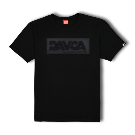 DAVCA T-shirt black matt logo