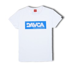 DAVCA T-shirt blue logo