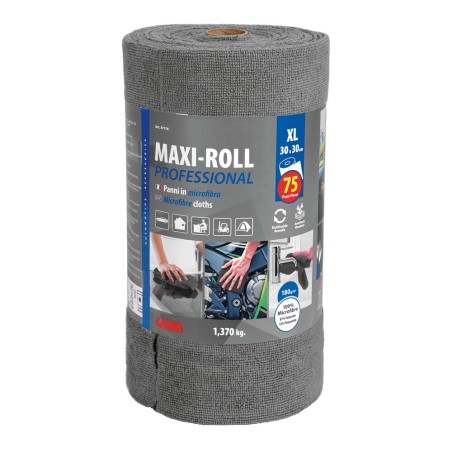 37176 Maxi-Roll Professional, microfibre cloths - 30x30 cm - 75 sheets