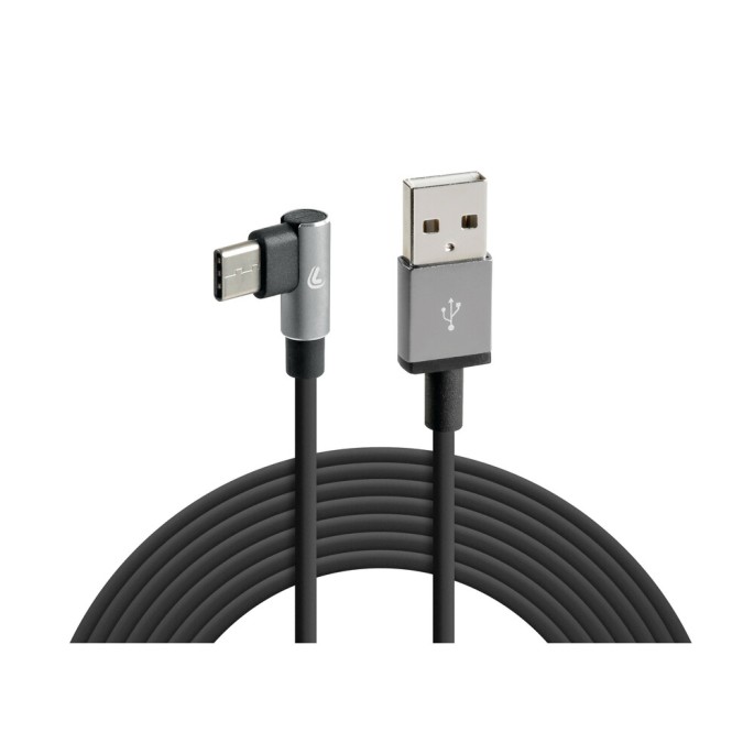 38839 Cable 90° Usb  Lightning - 200 cm – Black