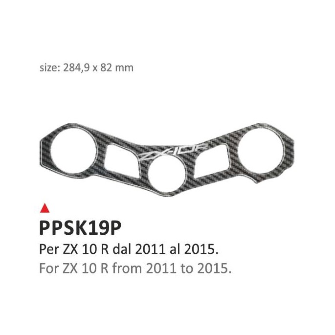 PRINT Naklejka na półkę kierownicy Kawasaki ZX10R 2011/2015