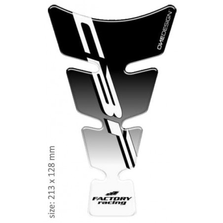 PRINT tankpad Spirit shape logo Honda CBF czarne on przeźroczysty