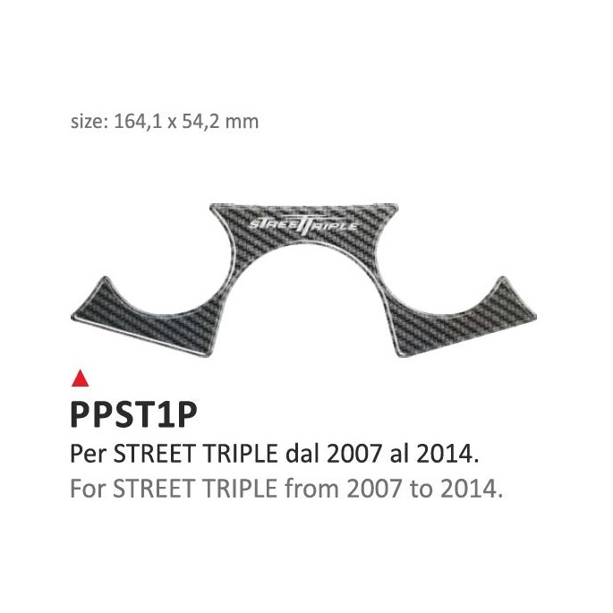 PRINT Naklejka na półkę kierownicy Triumph Street Triple Triumph 2007/2014