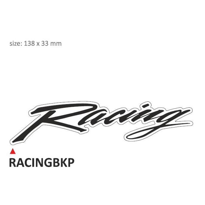 PRINT zestaw 10 naklejek Racing czarne