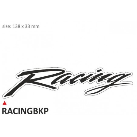 PRINT zestaw 10 naklejek Racing czarne