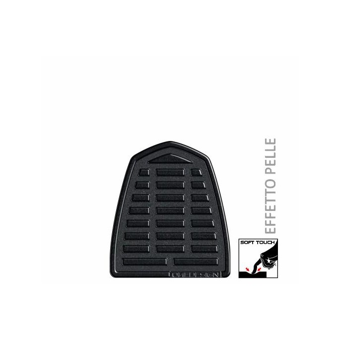 PRINT tankpad "Soft Touch" leather style czarne