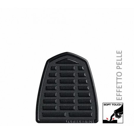 PRINT tankpad "Soft Touch" leather style czarne