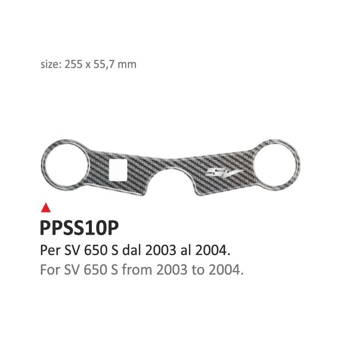 PRINT Naklejka na półkę kierownicy Suzuki SV650S 2003/2004