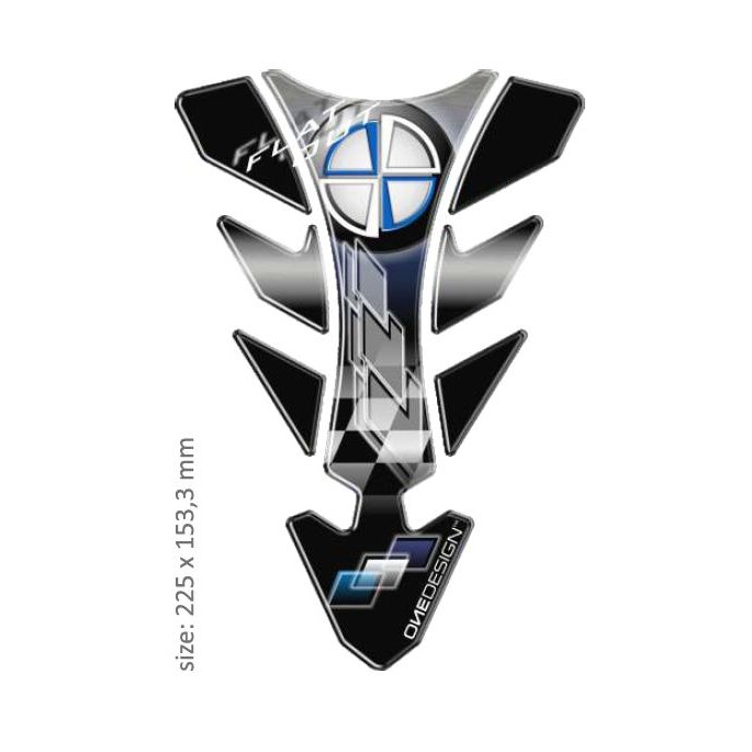 PRINT tankpad future with application tape BMW logo