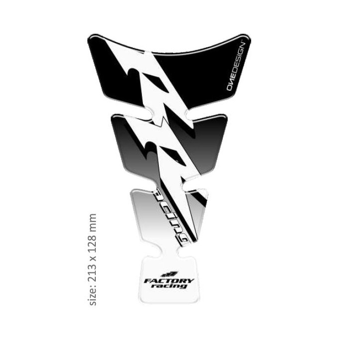 PRINT tankpad Spirit shape logo Honda RR czarne on przeźroczysty