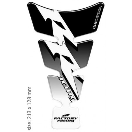 PRINT tankpad Spirit shape logo Honda RR czarne on przeźroczysty