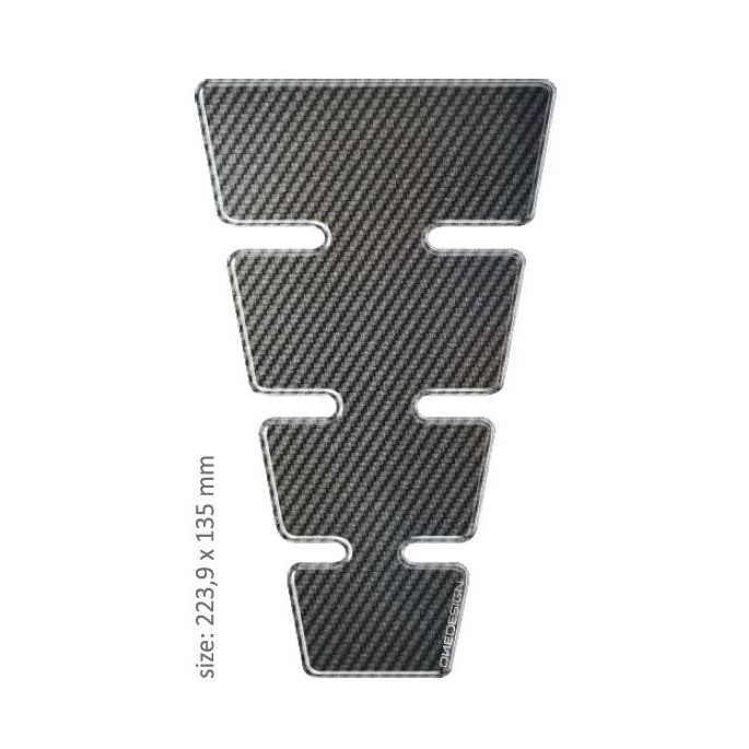 PRINT tankpad CLASSIC shape carbon