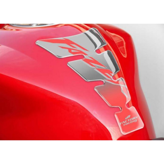 PRINT tankpad Spirit shape logo Yamaha Fazer srebrne on przeźroczysty