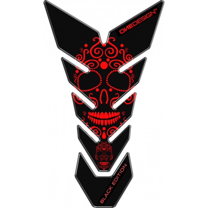 PRINT tankpad BLACK EDITION slull 3 fluorescent red