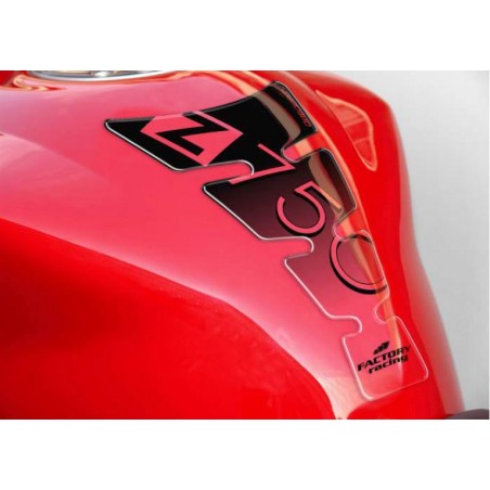 PRINT tankpad Spirit shape logo Kawasaki Z750 czarne on przeźroczysty