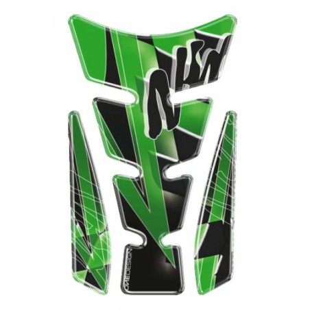 PRINT tankpad Spirit shape Limited Edition logo Kawasaki Ninja zielone