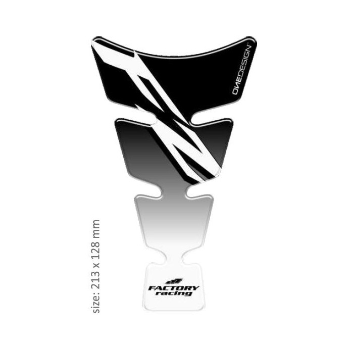 PRINT tankpad Spirit shape logo Yamaha FZ czarne on przeźroczysty