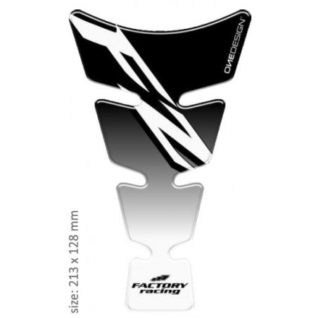 PRINT tankpad Spirit shape logo Yamaha FZ czarne on przeźroczysty
