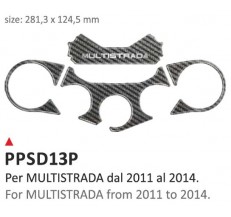 PRINT Naklejka na półkę kierownicy Ducati MULTISTRADA 2011/2014