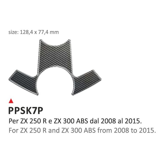 PRINT Naklejka na półkę kierownicy Kawasaki ZX250R ZX300ABS 2008/2016