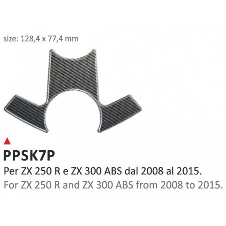 PRINT Naklejka na półkę kierownicy Kawasaki ZX250R ZX300ABS 2008/2016