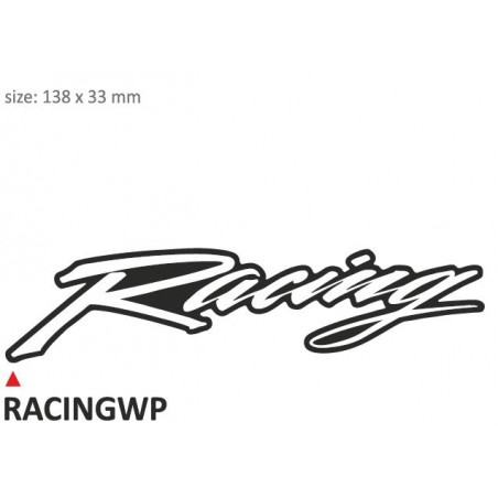 PRINT zestaw 10 naklejek Racing białe