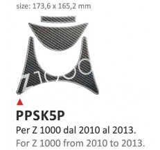 PRINT Naklejka na półkę kierownicy Kawasaki Z1000 2010/2013