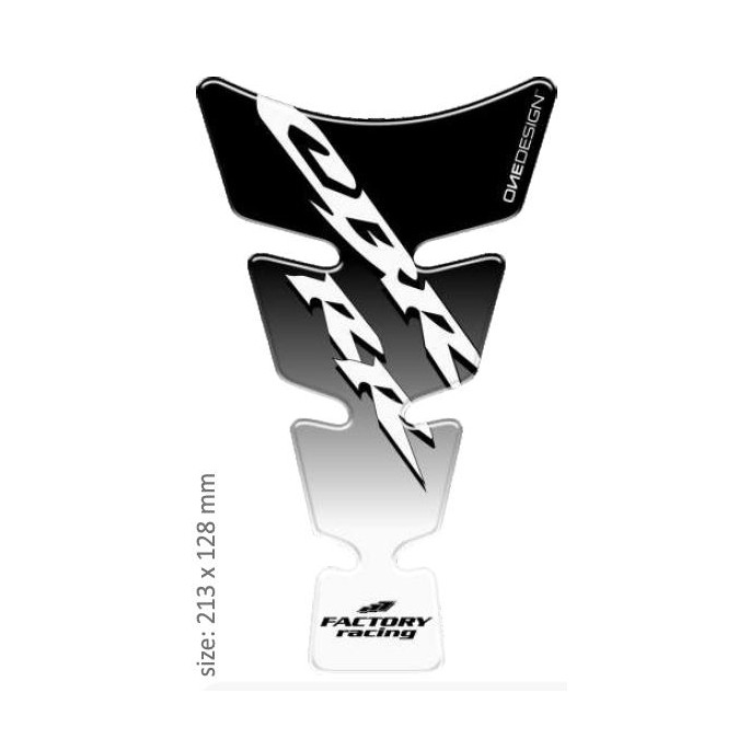 PRINT tankpad Spirit shape logo Honda CBR czarne on przeźroczysty