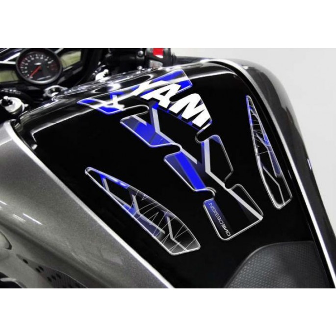 PRINT tankpad Spirit shape Limited Edition logo Yamaha niebieskie