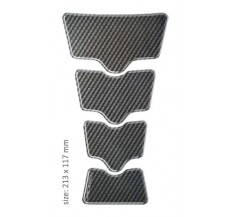 PRINT tankpad universal GOLD shape carbon