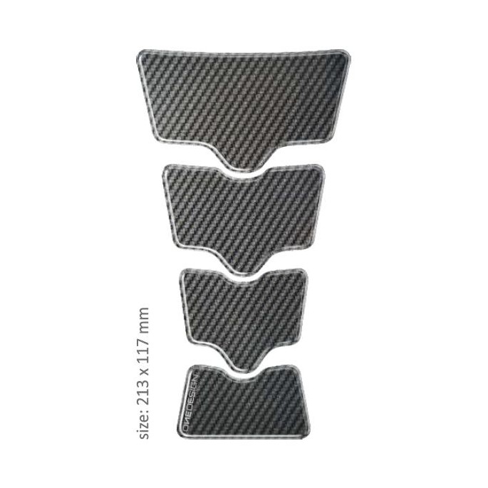 PRINT tankpad universal GOLD shape carbon