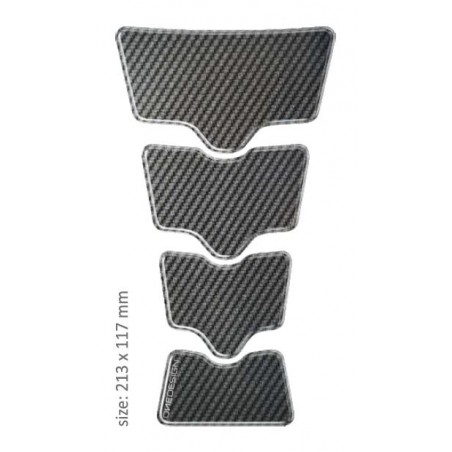 PRINT tankpad universal GOLD shape carbon
