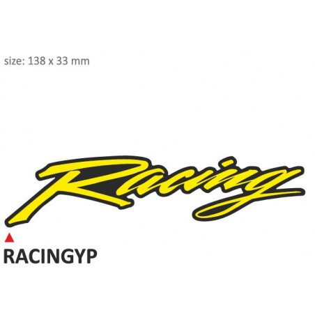 PRINT zestaw 10 naklejek Racing żółte