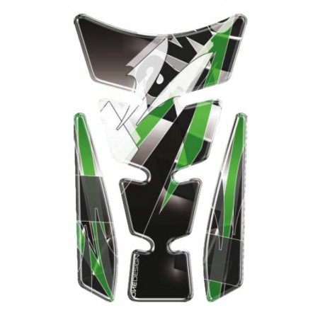 PRINT tankpad Spirit shape Limited Edition logo Kawasaki szara