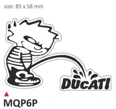 PRINT para naklejek Ducati czarne