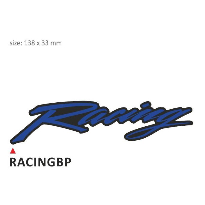 PRINT zestaw 10 naklejek Racing niebieskie