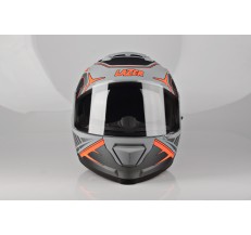 Kask Motocyklowy LAZER RAFALE Hexa (kol. Tytanowy Szary - Czerwony - Matowy) rozm. XL