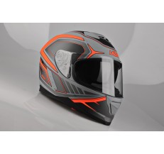 Kask Motocyklowy LAZER RAFALE Hexa (kol. Tytanowy Szary - Czerwony - Matowy) rozm. M