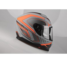 Kask Motocyklowy LAZER RAFALE Hexa (kol. Tytanowy Szary - Czerwony - Matowy) rozm. M