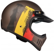 Kask Motocyklowy LAZER Cross TT Belgium (kol. Czarny - Czerwony - Żółty Matowy) rozm. L