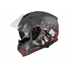 Kask Motocyklowy LAZER VERTIGO EVO Pitbull (kol. Szary - Biały) rozm. M