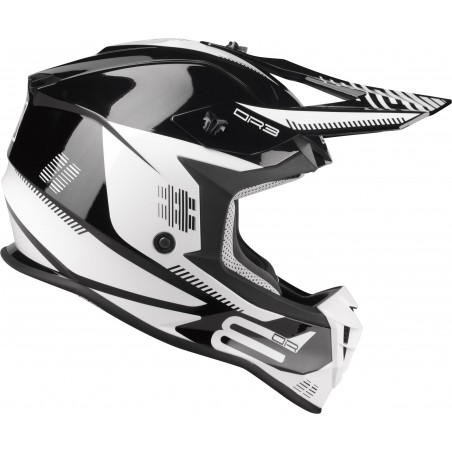 Kask Motocyklowy LAZER OR3 PP3 (kol. Czarny - Biały) rozm. S