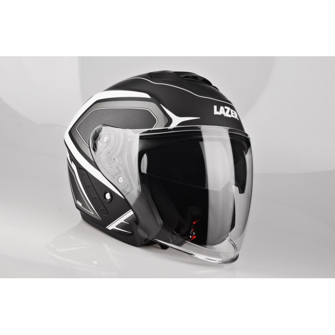 Kask Motocyklowy LAZER TANGO Hexa (kol. Czarny - Biały - Matowy) rozm. XS