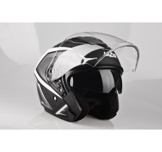 Kask Motocyklowy LAZER TANGO Hexa (kol. Czarny - Biały - Matowy) rozm. XS